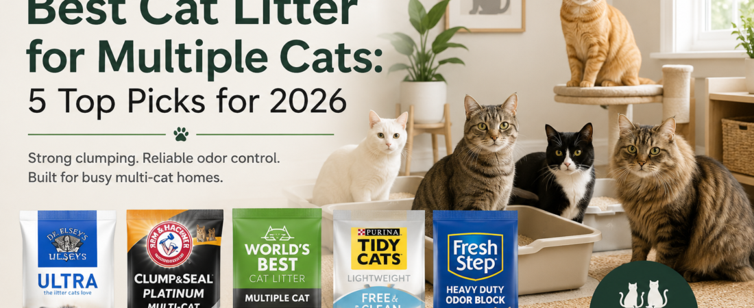 Best Cat Litter for Multiple Cats: 5 Top Picks for 2026
