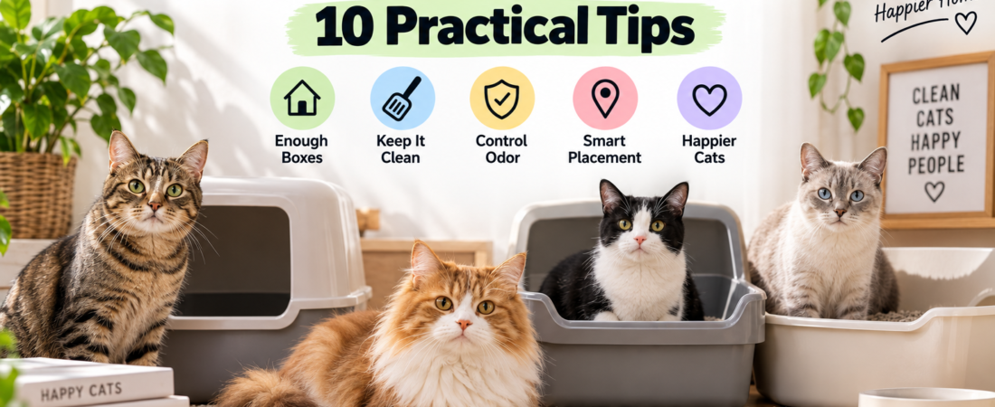 How to Manage Cat Litter With Multiple Cats: 10 Practical Tips