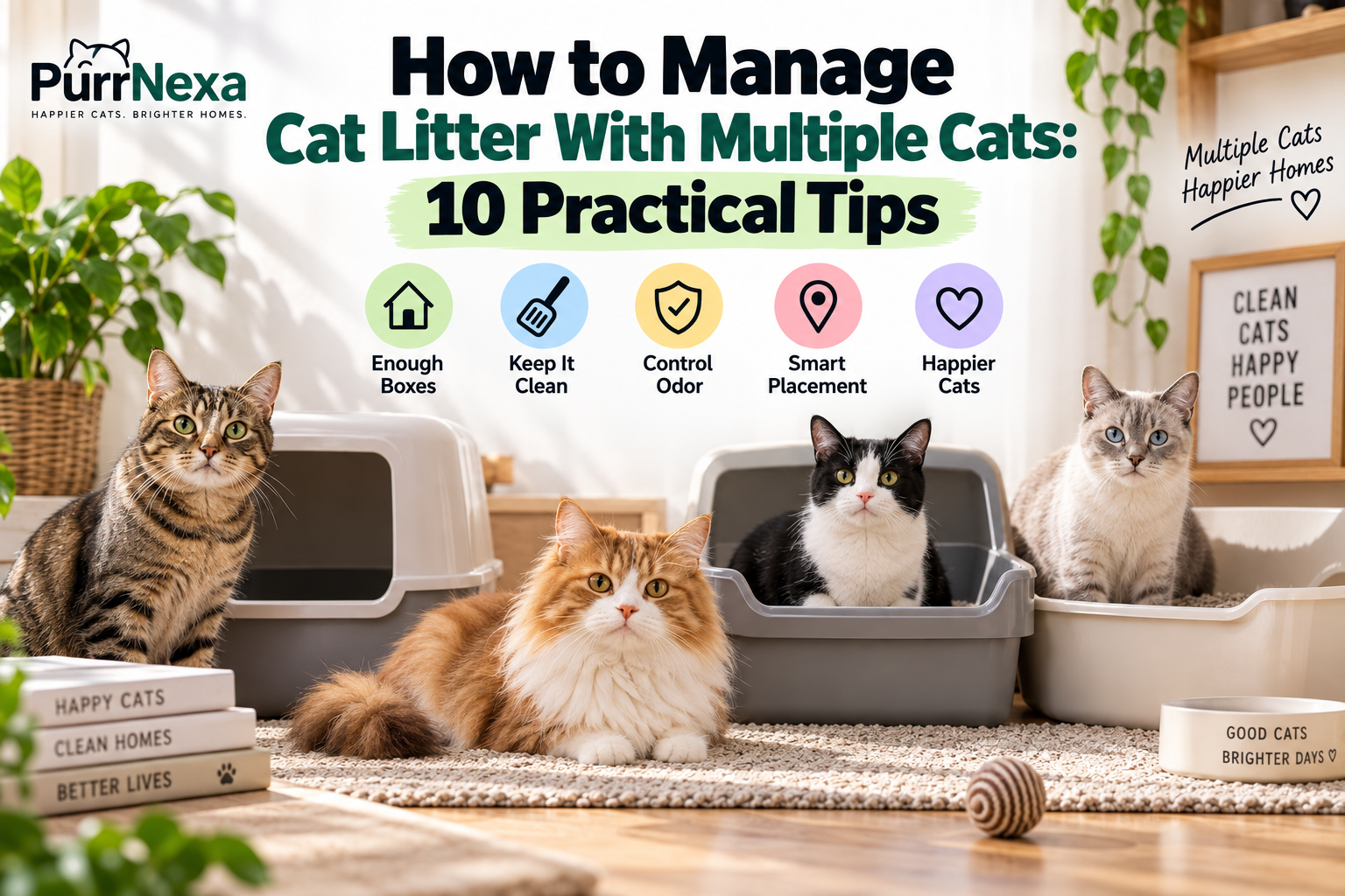 How to Manage Cat Litter With Multiple Cats: 10 Practical Tips