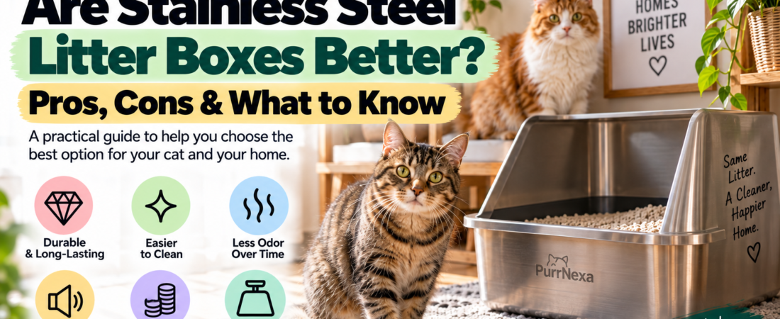 Are Stainless Steel Litter Boxes Better? Pros, Cons & What to Know