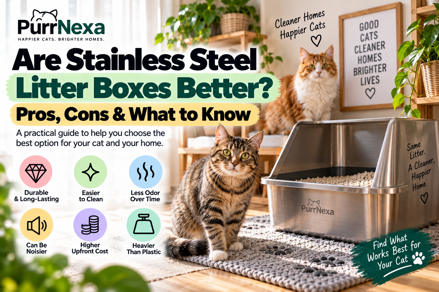 Are Stainless Steel Litter Boxes Better? Pros, Cons & What to Know