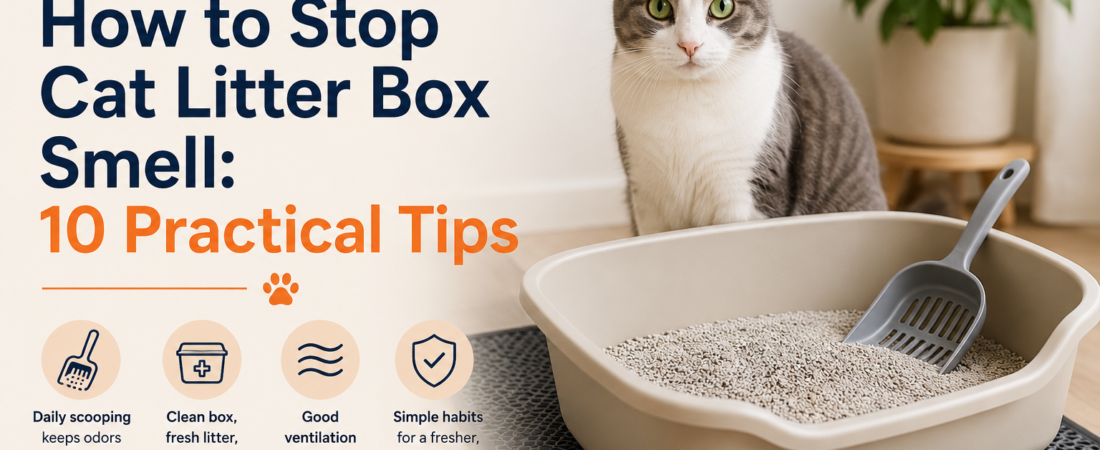 How to Stop Cat Litter Box Smell: 10 Practical Tips