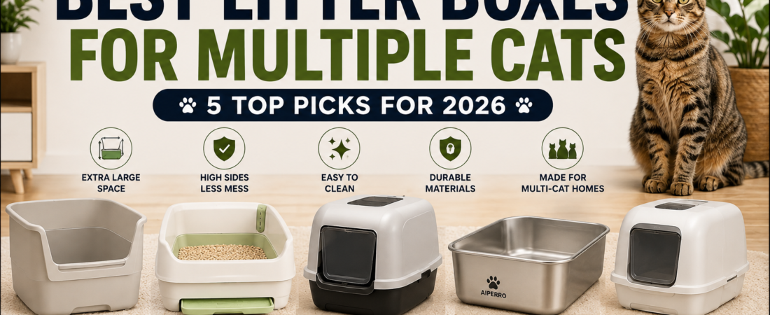 Best Litter Boxes for Multiple Cats: 5 Top Picks for 2026