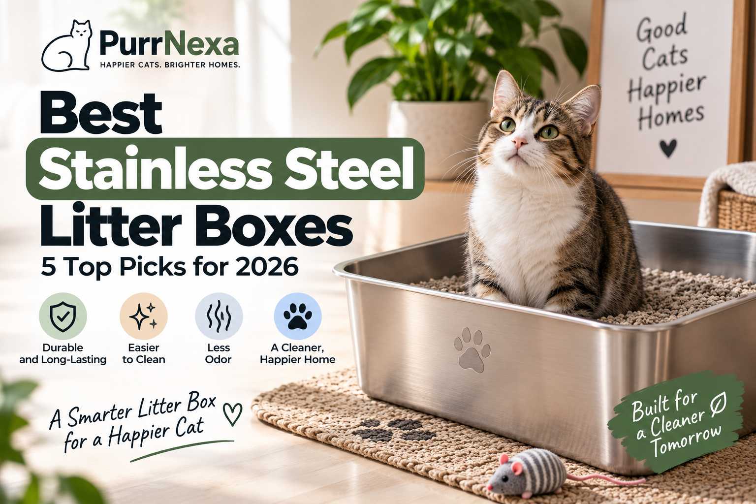Best Stainless Steel Litter Boxes: 5 Top Picks for 2026