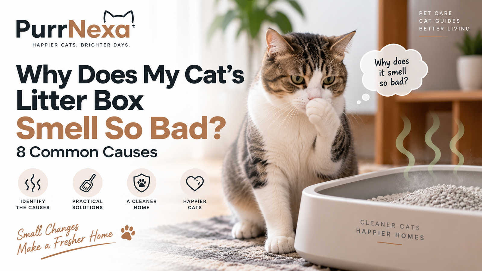 Why Does My Cat’s Litter Box Smell So Bad? 8 Common Causes